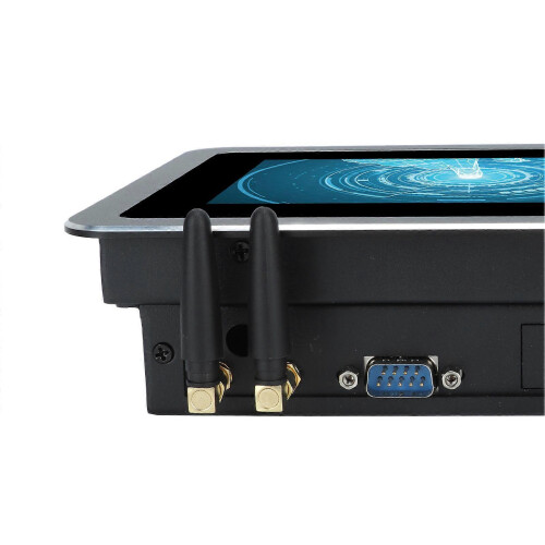 (As show, One size) 7in LED Industrial Panel PC 10 Points Capacitive Touch Screen IP65 WIFI Embedded Panel Computer AC100240V 1