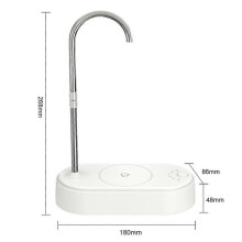 (As show, One size) Desktop Water Bottle Dispenser Countertop Water Bottle Pump for 5 Gallon USB Charging Water Dispenser for Home, Office
