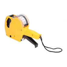 (As show, One size) Manual Labeling Machine 8 Digits Price Tag Gun with Cartridge Portable Price Marking ToolYellow