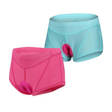 (XXL, One size) 2pcs Women Cycling Underwear Pants Gel 3D Padded Bike Bicycle Shorts Underpants