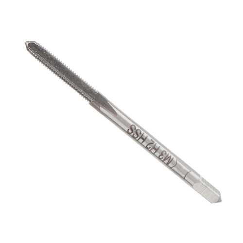 (As show, One size) 10pcs Straight Thread Tap HSS High Hardness Machine Tapping Thread Drill Bits M3 x 0.5 H2 1
