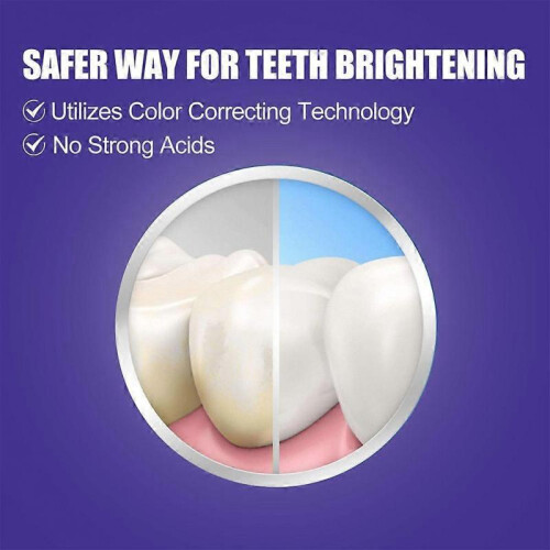 2PCS Whitening Toothpaste Non-invasive Purple Toothpaste Teeth Care Cleaning Products 2