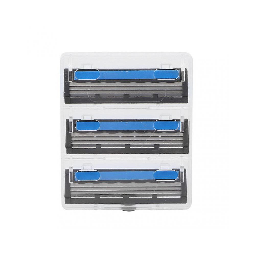 3pcs Razors Blades Retro Rotating 3 Layered Razors Blades Refills Men Razor Blades-image-OPC-PHG9S8B-NEW