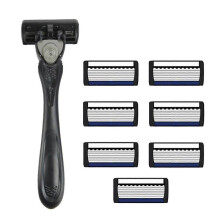 (7 blades) Man Razors 7-Layer Safety Razors Manual Razors Waterproof Razors Manual Shaver Present for Grandfather Dad
