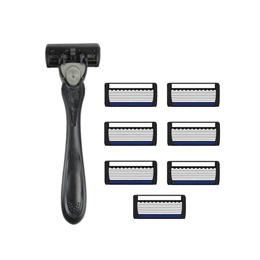 (7 blades) Man Razors 7-Layer Safety Razors Manual Razors Waterproof Razors Manual Shaver Present for Grandfather Dad
