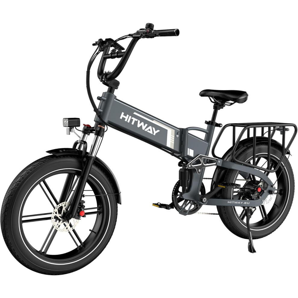 Hitway Electric Bike BK10SP1 - 20*4.0 Inch Foldable City Commuter EBike with Removable 48V 15Ah Battery-image-OPC-PHG9TJC-NEW