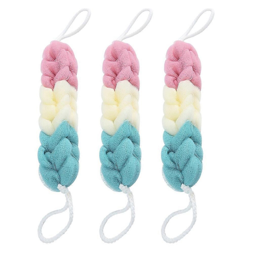 Photos - Bath Sponge Kikidex  3 pcs long Bath Flower Bath Strip paississement pour adultes Back Massage Bath Strip back Bath Products (As show, One size)