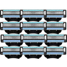 24PCS Blades Refills, Manual Mach 3 Blades Refills compatible Mach 3 Mens Blade Refills