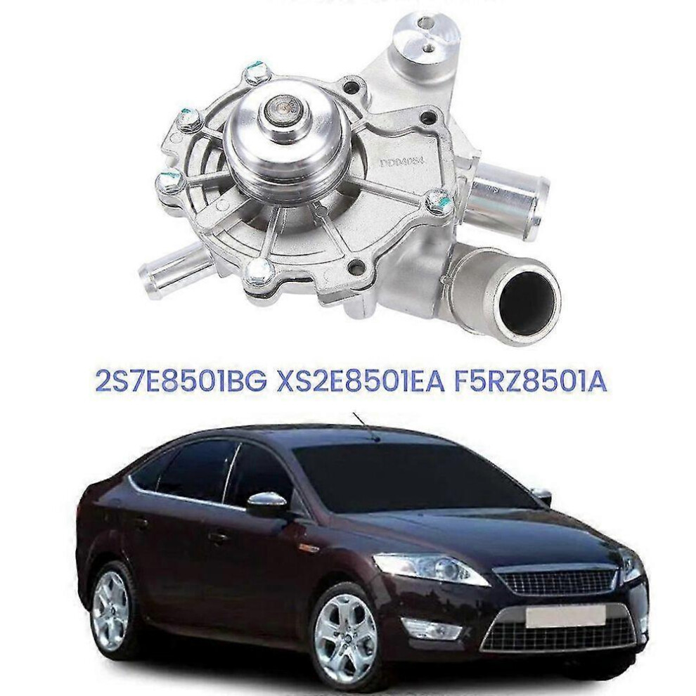 (As Show, One Size) Engine Cooling System Water Pump With Housing & Hose Compatible With Mondeo 2004-2007 2.5L 2S7e8501bg Xs2e8501e 4909775957136