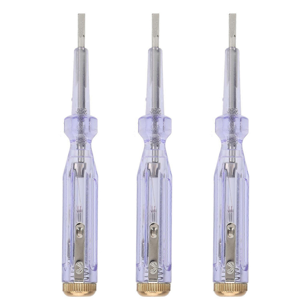 (As Show, One Size) 3Pcs Electric Pen Voltage Test Pencil Sensitivity Detect Tools Ang43 Ac 100250V 4909775738629