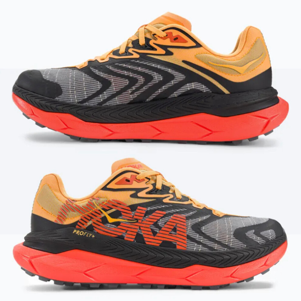 (Black & Orange, UK9.5/EU44) HOKA ONE ONE Tecton X 2 Men Women Running Shoes Wear-resistant Jogger Sports Trainers Sneakers Gym