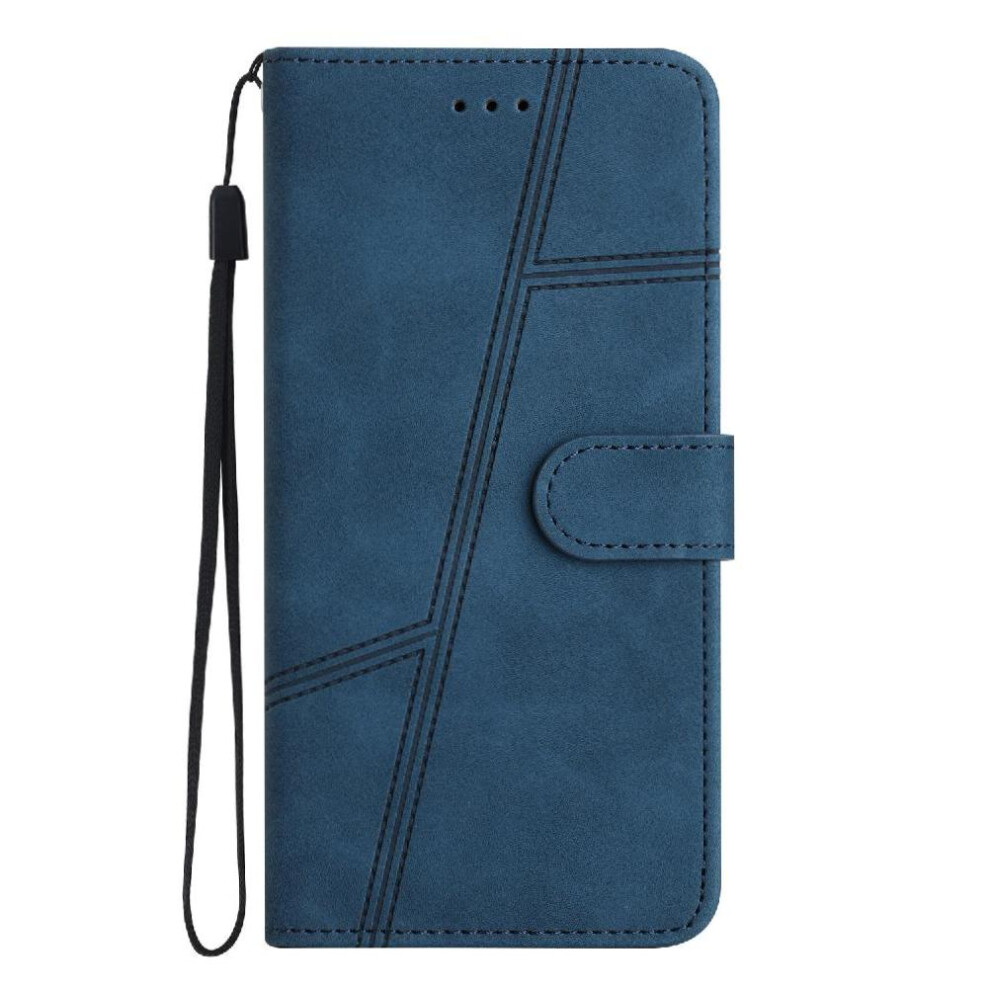 (Blue) Flip Case For Motorola Moto G05 Flip Folio Card Slots Holder Magnetic Wallet Pu Leather Full Protection Wrist Strap Blue 764563537655