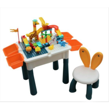 Kids Table & Chair Desk Set Activity Play & Build Bricks Childrens