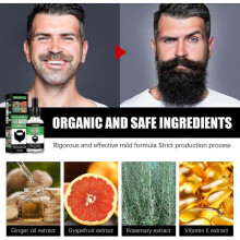 (2pcs) West&Month Beard Growth Care Oil Men's Beard Oil Gentle Care Beard Moisturizing Care Beard Oil