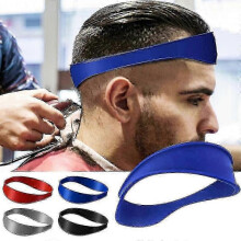 (black) Neckline Shaving Template Silicone Hair Cutting Band For DIY Home Hair Trimming Guide Headband-Good
