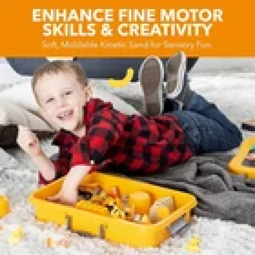 Construction Zone Tractor Magic Sand Playset Creativity Toy 1