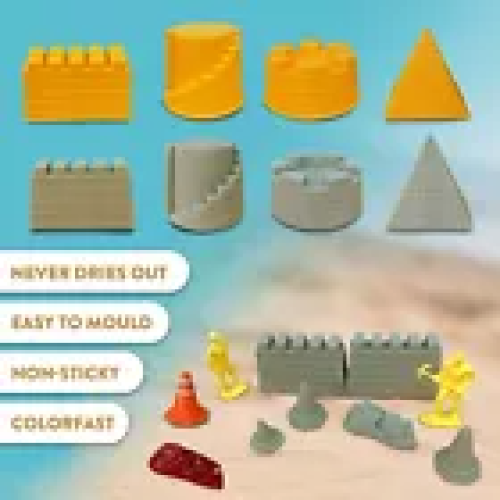 Construction Zone Tractor Magic Sand Playset Creativity Toy 2