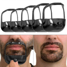 Beard Shaper Goatee Mustache Grooming Tool with 5 Different Sizes Beard Shaping Styling Template for Man