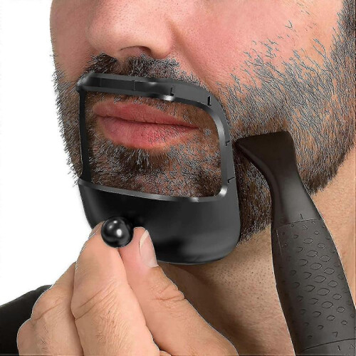 Beard Shaper Goatee Mustache Grooming Tool with 5 Different Sizes Beard Shaping Styling Template for Man 2
