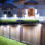Solar Power PIR Motion Sensor Wall Light 128 LED Garden Security Lamp 4