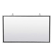(As show, One size) Portable Projector Screen compatible with Home Theater Outdoor HD White Foldable Anti-Crease (120Inch)