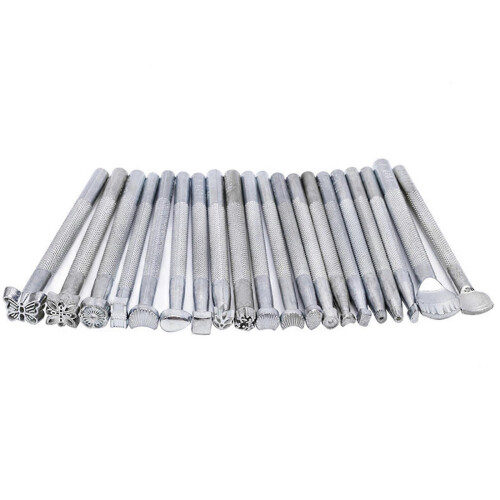 (As show, One size) 20 leather carving and leather printing tools