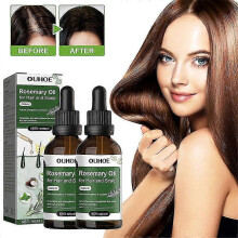 (1pcs) 1-3pcs Rosemary Oil For Hair And Scalp-hair Oil For Hair Loss To Stimulate Hair Growth With Castor Oil 50 Ml - ya