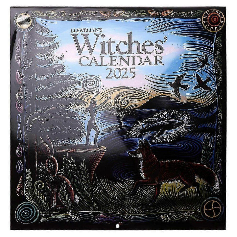 Kikidex (As Show, One Size) Witches Calendar Articles Decor Home 2025 Calenda 2025 Witches' Calenda Durables