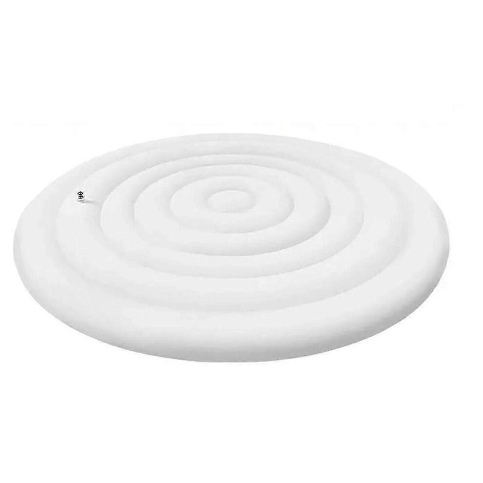 Kikidex (As Show, One Size) Inflatable Hot Tub Cover Inflatable Round Lid Handled Hot Tub Cover Outdoor Rain-Proof Lid Fold Cov