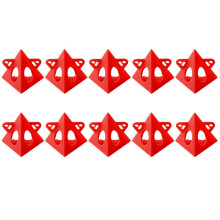 (As show, One size) (Red 10 Pack) Pyramid-shaped bracket woodworking paint rack paint spray bracket auxiliary tool