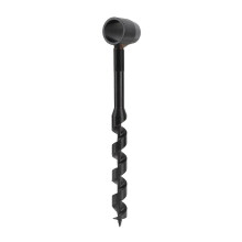 (As show, One size) Black Manual Auger Drill High Hardness Light Weight Portable Survival Drill for Wilderness Woodworking 19230mm/0.759.06in