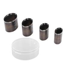 (As show, One size) 4Pcs Leather Cutting Die Set Alloy Steel Oval Shape Manual Punching Molds DIY Craft Tools