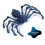 (12Cm Dark Blue) 3D Printing  Movable Elastic Spider Simulation Toy Shrink Joint Movable Integrated Model 1