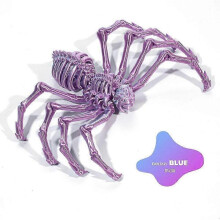 (12Cm Phantom Blue) 3D Printing Movable Elastic Spider Simulation Toy Shrink Joint Movable Integrated Model