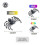 (24Cm Mecha Blue) 3D Printing  Movable Elastic Spider Simulation Toy Shrink Joint Movable Integrated Model 3