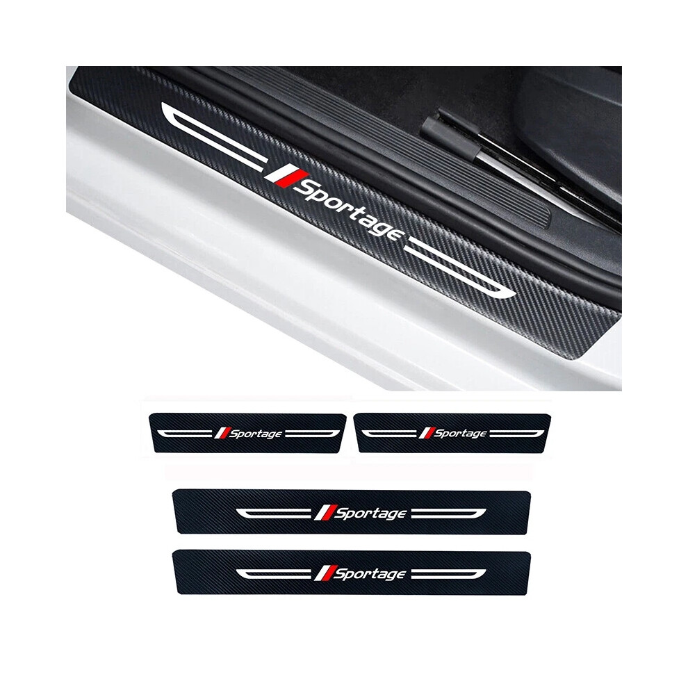 1Set For Kia Sportage Car Door Plate Sill Scuff Anti Scratch Sticker Set UK