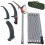 Manual Pole Saw 2in1 Extendable Tree Pruner 7.3-27 ft Pole Scissors 9