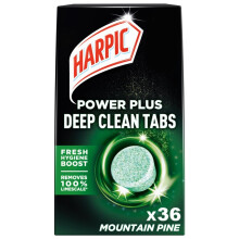 36 x Harpic Power Plus Deep Cleaning Toilet Tablets Mountain Pine Bulk Buy Tabs