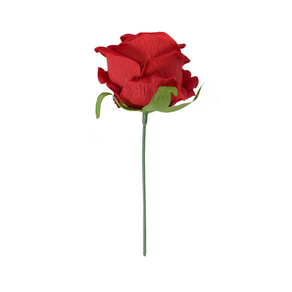 Décoration de mariage rose rouge avec fleurs en soie pour décoration intérieure photographie et