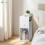 VOUNOT Narrow Bedside Table 25x30x66cm Nightstand Side End Table White 2