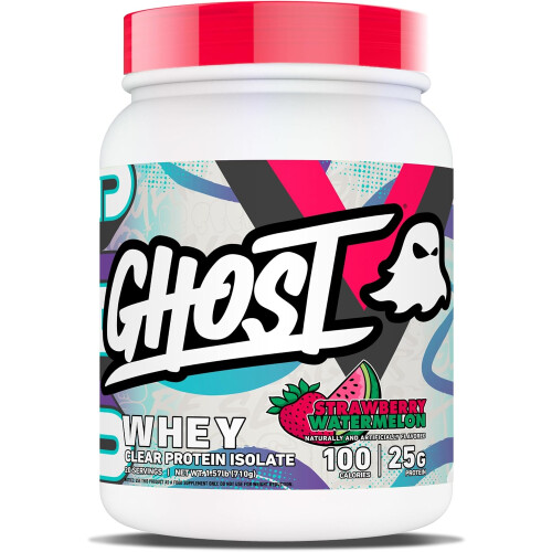 Ghost GHOST Clear Whey Isolate Protein Powder, Strawberry