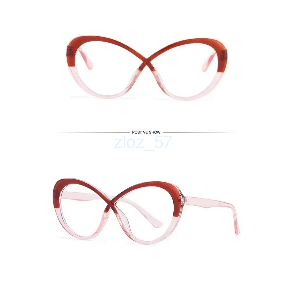 (Pink, +2.00 strength) For Women Classic Full Frame Glasses Cat Eye Blue Light Blocking Reading Glasses-image-OPC-PHGBRYP-NEW