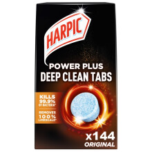 72 x Harpic Power Plus Deep Cleaning Toilet Tablets Original Bulk Buy Tabs