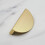 Brushed Brass Half Moon Pull Cabinet Handle 64mm 3