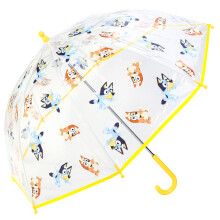 Bluey Dome Umbrella Children Character Folding Kid Transparent