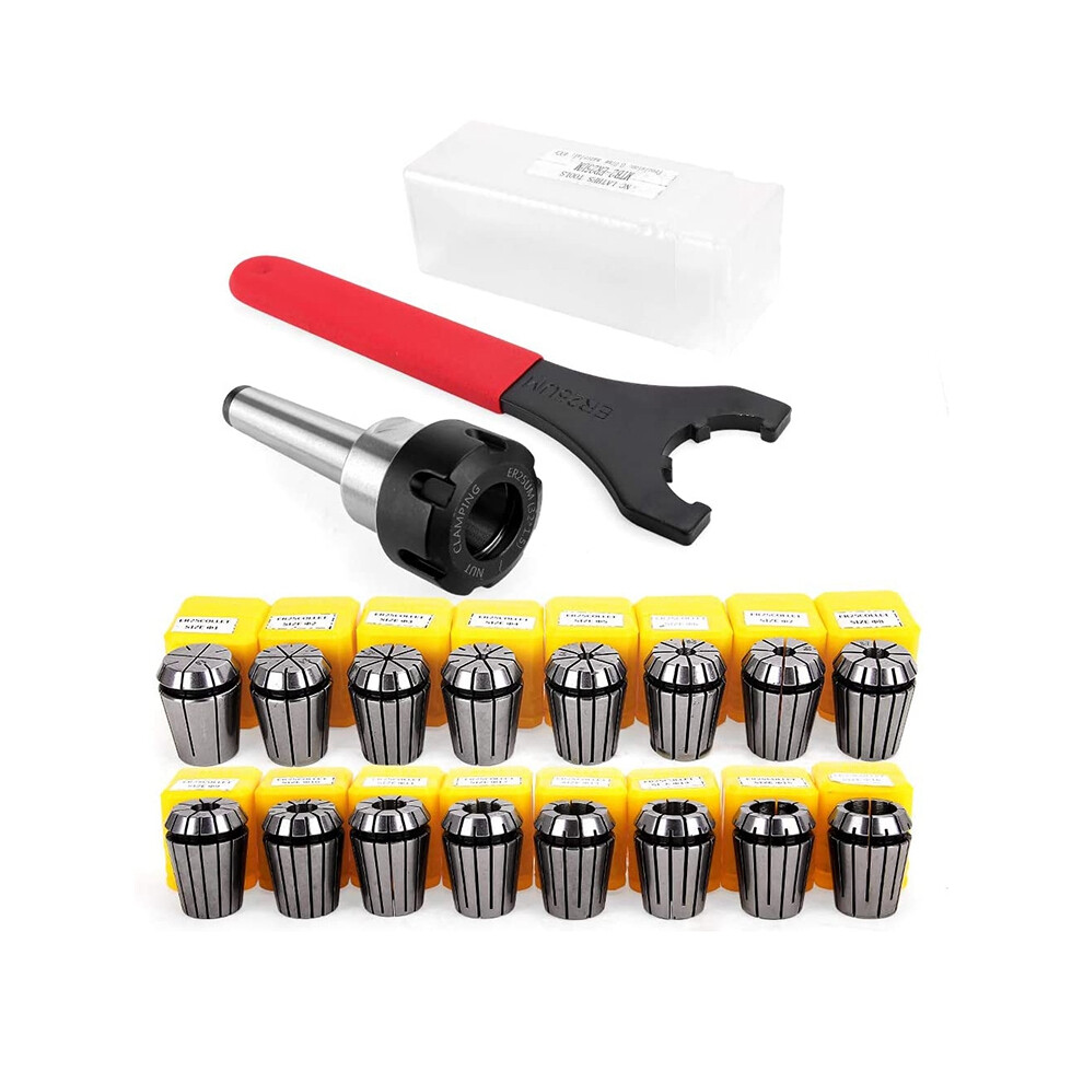 Er25 Collet Set Chuck With Mt2 Er25 M10 Motor Extension Rod 4854041987846