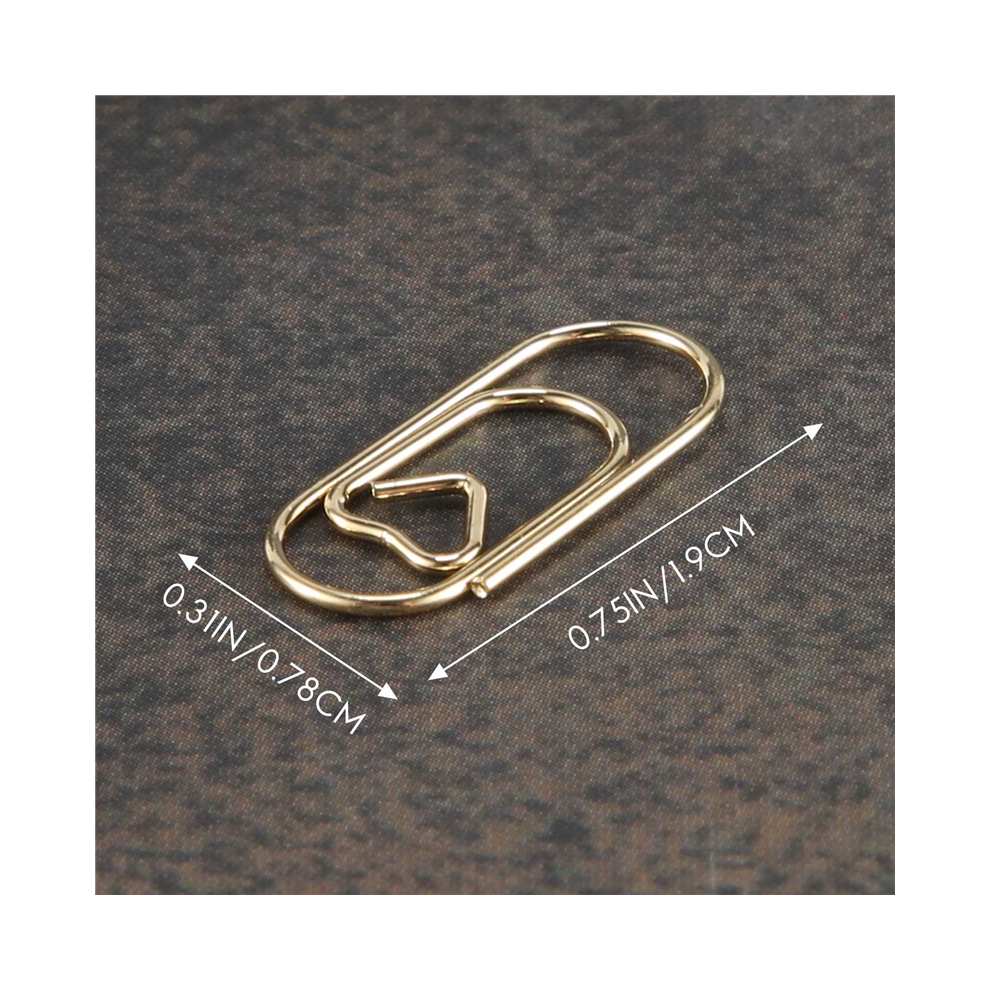 150 Pezzi Graziosi Fermacarte Dorati A Forma Di Cuore