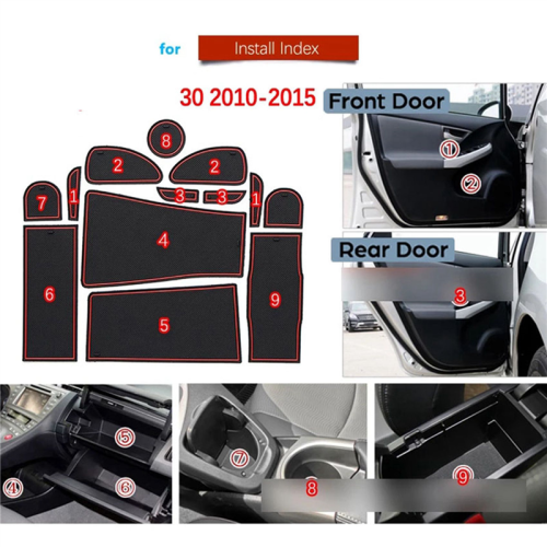 per accessori adesivi per zerbini per porte rossi 2