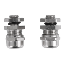 2 kusy vodotesných odpojovacích káblových priechodiek M8 pre káblový vodič 2-5 mm