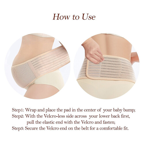 Maternity Support Belt - Pregnancy Belly Band for Abdominal, Back & Pelvic Support, Adjustable Comfort 2